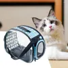 Cat Carriers Pet Bag Breathable Ventilated EVA Comfortable Two-sided Entry Carrier Style Outdoor Kitten Supplies Accessories