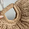 Woven Hobo Shoulder Bag Lady Clutch Designer Handbag Axillary Pouch Letter Embroidery Women Clutch Pouch High Quality Summer Straw Weaving Beach Bag Purse