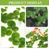 Fleurs décoratives lentilles d'eau en plastique plantes artificielles étang feuille réservoir accessoires paysage lentilles d'eau