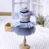 Vêtements de chien robe à la main été petits vêtements Teddy maltais Yorkshire Schnauzer chat chiot jupe pour animaux de compagnie Tutu robes de princesse