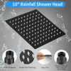 12 30.5 Head, Kaqinu High-pressure Rainfall Head/handheld Combination 11 Inch (approximately 27.9 Cm) Extension Arm, Leak Proof Shower Head with Bracket/hose,