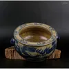 Decorative Figurines China Antique Porcelain Hand Painting MING Blue & Incense Burner