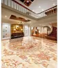 Bakgrundsbilder 3D Flooring Dragon och Phoenix Dimensional Relief Imitation Marble Floor PVC Bakgrundsmålning