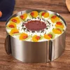 Baking Moulds Adjustable Round Cake Mousses Molds Rings Decorating AntiRust