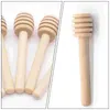 Spoons 10 Pcs Wooden Honey Stick Stirrers Kitchen Sticks Portable Coffee Stirring Container Rods