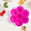 Baking Moulds Safe Food-grade Ice Tray Food Grade Silicone Cube With Lid For Baby Complementary 7 Cavities Refrigerator