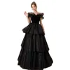 ハイエンドの女性のための黒いワンショルダーイブニングドレス豪華でニッチな大人のギフトふくらんでいるバンケット