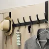 Hooks Over The Door Keys 6 Hanger Wall Mounted Coat Rack For Hanging Clothes Hat Towel Wall-mounted Out