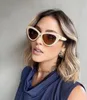 2024 Women's Luxury Designer Sunglasses Cat Eye Sunglasses m Popular Letter Summer Unisex Glasses Fashion Metal Sun Trend Sunglasses 12 Colors