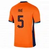 F. de Jong Memphis Virgil Ake De Ligt Maillots de football Coupe d'Europe européenne HoLLAnd Dutch NL Accueil Maillots de football de l'équipe nationale