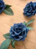 Dekorativa blommor Mefier Artificial Navy Blue Avalanche Rose 16/32st Fake Roses w/STEM för DIY Wedding Bouquets Centerpieces Decoration