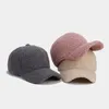 Бейсбольные кепки из искусственной овечьей шерсти, женские осенне-зимние бейсбольные кепки, мужские согревающие плюшевые весенние солнцезащитные козырьки
