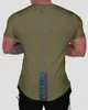 Herren T-Shirts Herren Gymst Shirt Baumwolle Kurzarm T-Shirt Lässig Reflektierendes Slim T-Shirt Fitness Bodybuilding Training Tops Sommerkleidung 240327