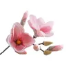 Fleurs décoratives, fleur de Magnolia unique, fabricant artificiel, décoration de maison, fausse fête de mariage, année