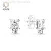 Boucles d'oreilles Pandoras Pans Nouvel ensemble de boucles d'oreilles en forme de U en zircon Fermoirs d'oreille artistiques donnant des boucles d'oreilles de la série Girlfriend Me en cadeau