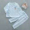 Conjuntos de ropa Summer Split Thin Ropa interior de algodón recién nacido Clase A Conjunto sin hueso para 0-6 meses Entrega de caída de bebé Niños Maternidad DHZBC