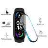 Zubehör 100PCS Film Für Xiaomi Mi Band 7 Glas Gebogene Protektoren Für Xiomi MiBand 7 PET + Faser glas Schutz Film