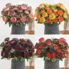 Decorative Flowers Realistic Faux Elegant Artificial Peonies Branch For Home Decor Wedding Party 7 Head Flower With Stem