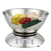 Bols BEAU- Balance de bol de cuisine grammes et onces numériques pour la cuisson de la cuisson Keto Meal Prep Argent
