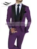 Mężczyzny Slim Slim Fit Formal 3 sztuki Busin beżowe garnitury groom szampan szampana na garnitur ślubny blezer+spodnie+kamizelka g4wb#