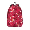 Sacs de rangement Love A Red Sac à dos Elementary High College School Student Book Teens Daypack Voyage