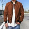 men's Busin Casual Jacket New Autumn and Winter Stand Collar Zipper Sports Coat High Quality Jacke for Men v9Z7#