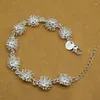 Link pulseiras moda jóias 925 prata esterlina ouriço do mar feminino fecho lagosta presente de festa de casamento