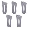 Mens meias de seda de seda Elastic 5pairs Tornozelo Men de dedos Ultra-fingida Silicone respirável invisível com dedo do pé sem escorregamento