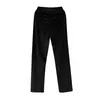 Kvinnor Pants Ladies High Street Wide Leg Versatile Solid midja Velvet Flare Long Casual Yoga Sports Baggy Sweatpants