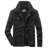 Tamanho grande 6XL 7XL 8XL Grosso Inverno Quente Militar Fleece Cargo Jacket Masculino 100% cott Casual Air Force Flight Jacket roupas masculinas d5vq #