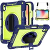 Tungt handtag Grip Stand Strap Tablet Case för iPad 10.9 9.7 10.2 tum Pro 11 mini 6 5 4 Samsung Galaxy Tab A9 Plus S9 Fe S8 Plus A8 A7 S6 Lite Rotation Kickstand Cover Cover