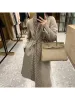 New European and American Fashionable Outerwear Fur Jacket for Women Winter Cashmere Natural Mink Fur Collar Placket Coat