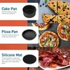 10Pcs 7 Inch Air Fryer Accessories Cake Basket Pizza Pan Stainless Steel Skewer Rack Oil Brush Suitable for 37 QT 240325