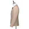 2023 Fi New Men's Boutique Busin Slim Solid Color Suit Set / Male Slim Fit Double Split Dr Blazers Jacket Pants Vest p2nZ#