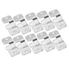 Haken 10PCS Heavy Duty Bilderrahmen Haken Wandaufhänger Stahl Sofa Interlock Halterung Gelenk Bett Ecke hängende Möbel Hardware