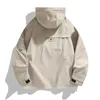 2024 Printemps Nouveau Fiable Manteau à capuche pour hommes Tendance polyvalente Veste coupe-vent imperméable Jeunes Loisirs Sports Charge Manteau J90 v9Vk #