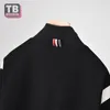 TB Flagship Store Brand Mens Womens Baseball Mundus Stand-Up Klar w Stripe-Sleeved Raglan Sleeves Kurtka R6VP#