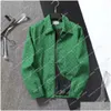 Chaquetas para hombre Diseñador Chaqueta de mezclilla Carta Impreso Bolsillo Casual Cremallera Clásico Solapa Entrega Entrega Ropa Ropa Abrigos Abrigos OTRV5