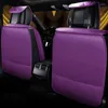 Capas de assento de carro Universal Crown Styling Espumante Diamante Artificial Almofada de Couro Auto Frente-Back Acessórios Interiores