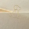 Frames 100 Pcs Folders Sitting Dog Paper Clip Clips Small For Office Supplies Document Metal Paperclips