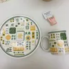 Tazze cinesi con manico in ceramica rossa netta tazza di buon auspicio creativo per caffè domestico