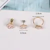 Bagues de cluster Style japonais Fleur de cerisier Mignon Doux Rose Sakaru Doigt réglable pour femmes Filles Cadeaux de mariage