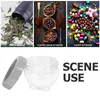 Storage Bottles Mini Candy Jar Coffee Bean Holder Snack Tea Leaves Food Container Cereals Canister