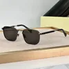 Klasyczne okulary przeciwsłoneczne dla mężczyzn Kobiety Summer popularne Aro I moda na zewnątrz w stylu na plaży Anti-Ultraviolet Square Uv400 Metalowe szklanki losowe pudełko