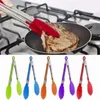 Stainless steel Silicone Kitchen Tongs BBQ Clip Salad Bread Cooking Food Serving Tongs Kitchen Tools High-quantity Food Clip