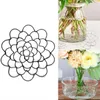 Outil d'arrangement de fleurs en fil de fer pour fleurs décoratives, grille pliable réutilisable noire de 4 pouces