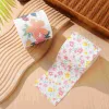 Tissue 2 Rolls of Floral Printed Colored Toilet Papers Flower Pattern Toilet Tissues Decorative Napkins for Home Office Travel
