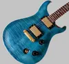 Neuankömmling Inlay Bird Griffbrett PRS Custom 24 Bund E-Gitarre Quilt Top Gold Hardware