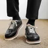 Casual Shoes Leather Men Fashion Oxford High Quality Sneakers Thick Soled British Style Shoe Comfort Outdoor