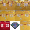 Retro Football 63 Lee Roy Selmon Jersey 99 Warren Sapp 40 Mike Alstott 56 Hardy Nickerson 12 Tom Brady Vintage Stitched 75th Anniversary Yellow Team Breattable Mens